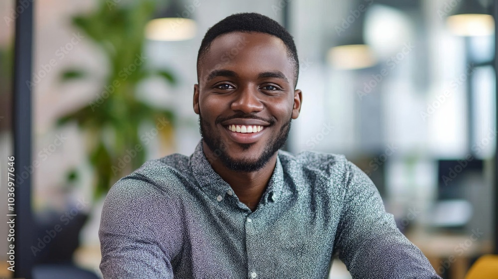An employee with a fulfilled expression after completing a challenging project, demonstrating job satisfaction An employee with a fulfilled expression after completing a challenging project, demonstrating job satisfaction