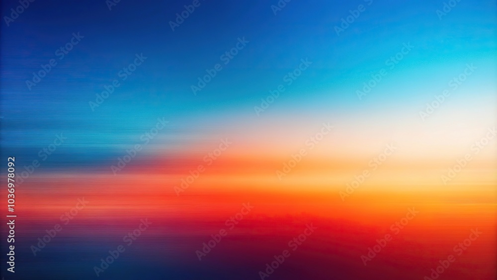 Abstract aerial view of a blurry gradient blue, red, orange aura background Abstract aerial view of a blurry gradient blue, red, orange aura background