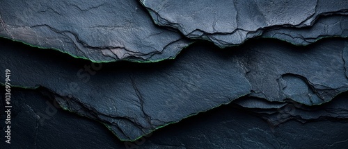 Wallpaper Mural  A tight shot of a black object's surface, displaying a green line horizontally midway up Torontodigital.ca