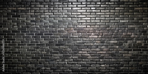 abstract black brick wall texture for vintage grunge wallpaper