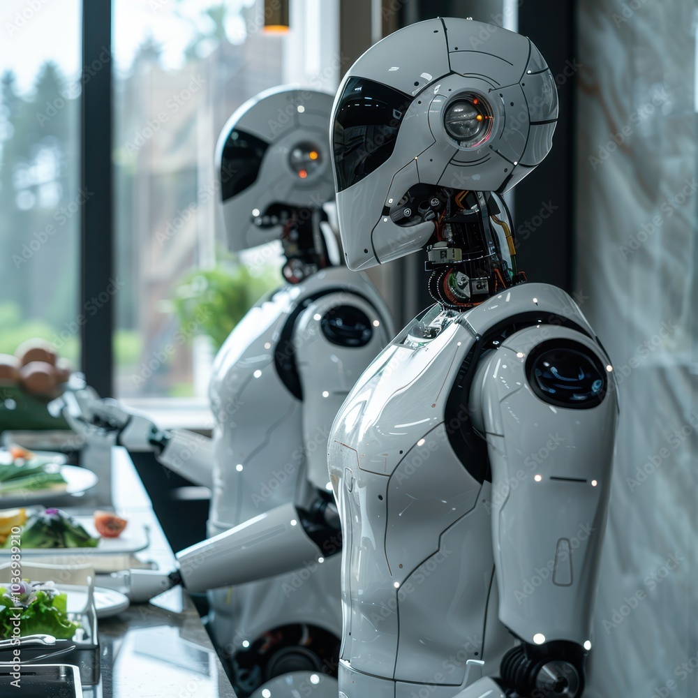 robot chefs in the kitchen robot chefs in the kitchen
