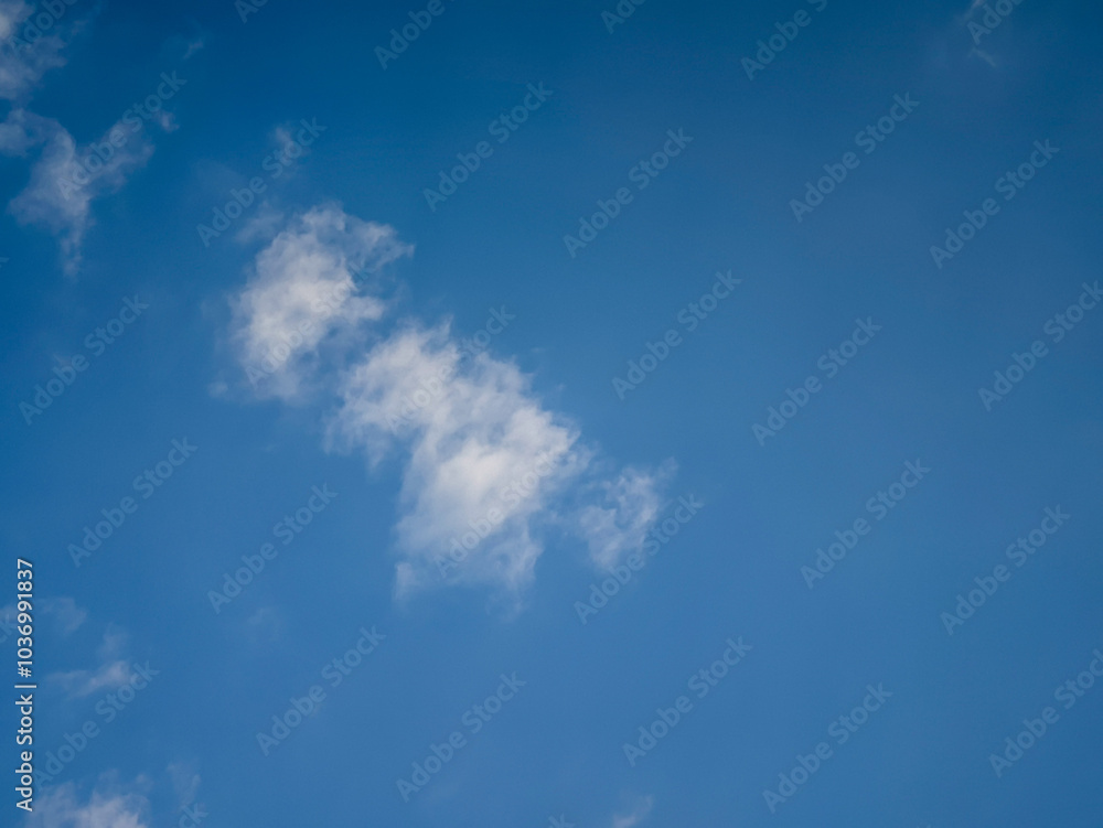 The sky has the light of the sun, the sky is blue, there are small and large clouds alternating and moving slowly, with the sunlight passing, creating a miraculous abstract shape, summer day. The sky has the light of the sun, the sky is blue, there are small and large clouds alternating and moving slowly, with the sunlight passing, creating a miraculous abstract shape, summer day.