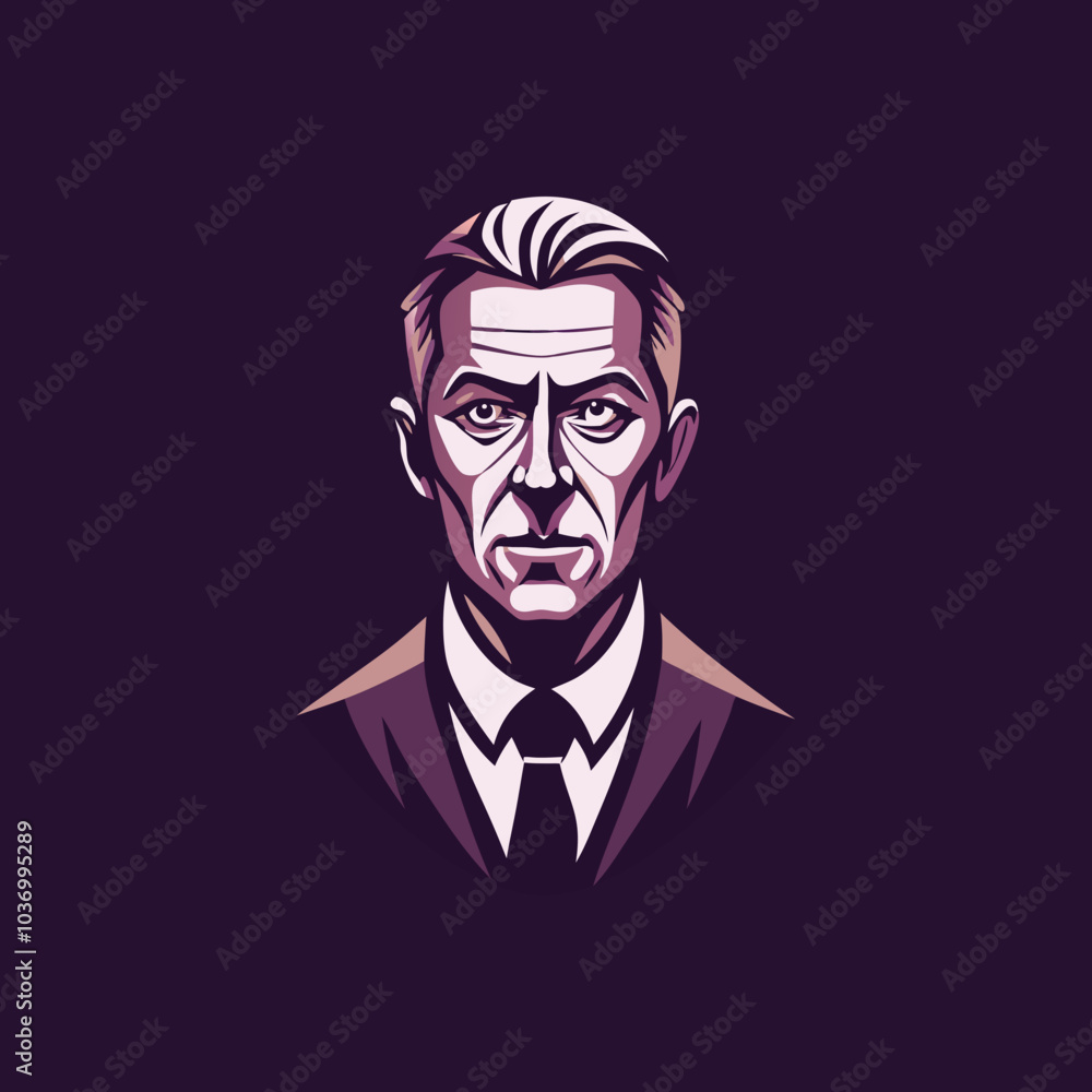 Accountant icon in flat style Accountant icon in flat style
