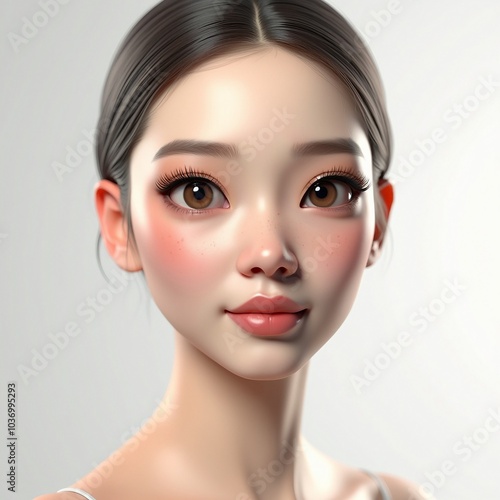 beautiful and cute female character photo