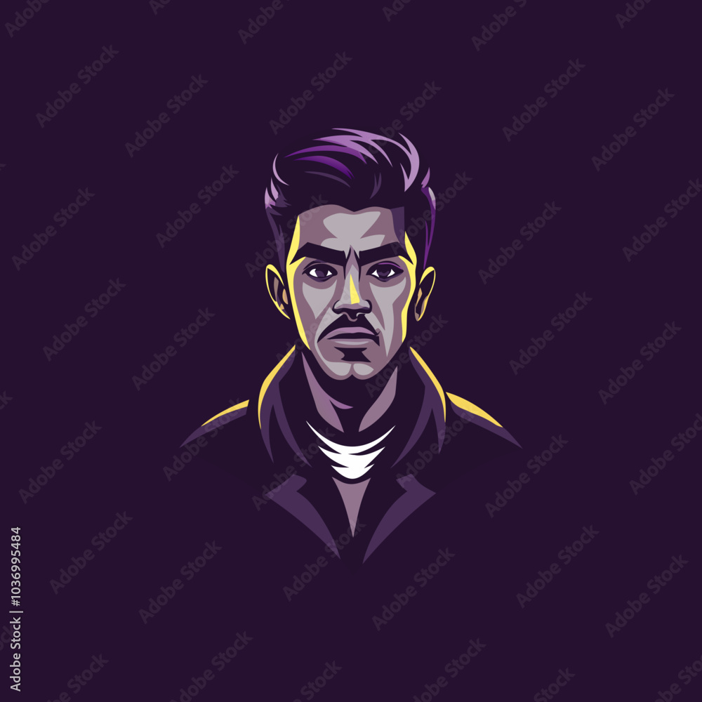 Young Boy icon in flat style Young Boy icon in flat style