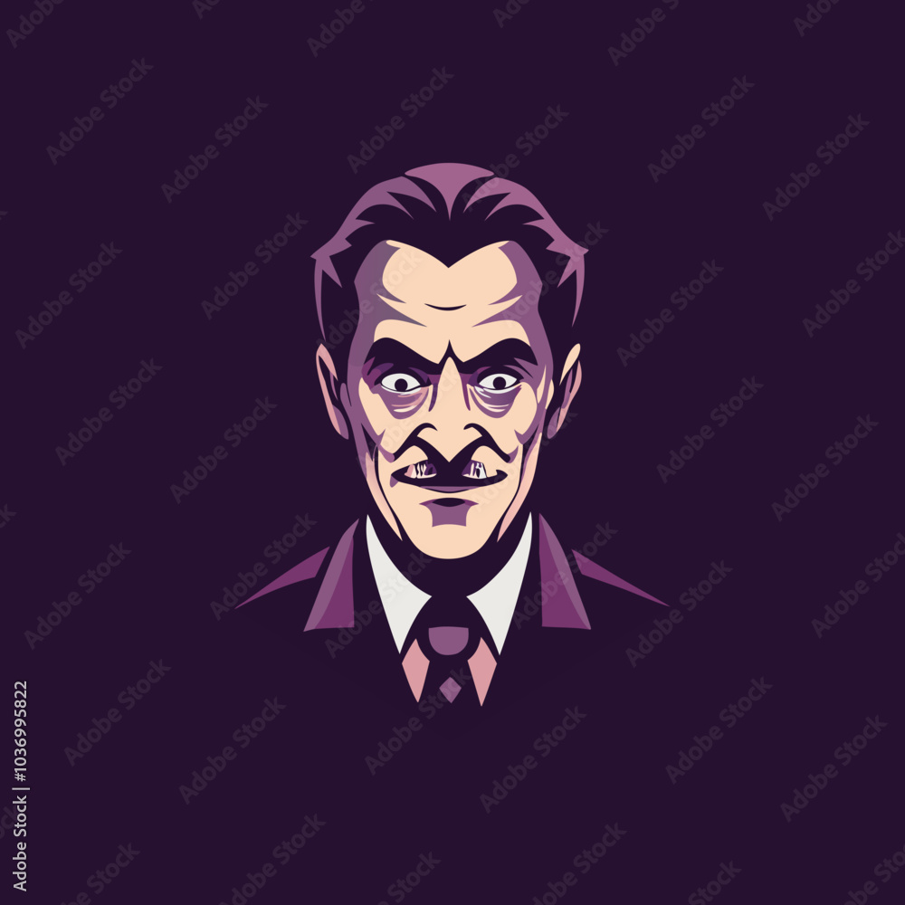 A flat icon of a political character A flat icon of a political character
