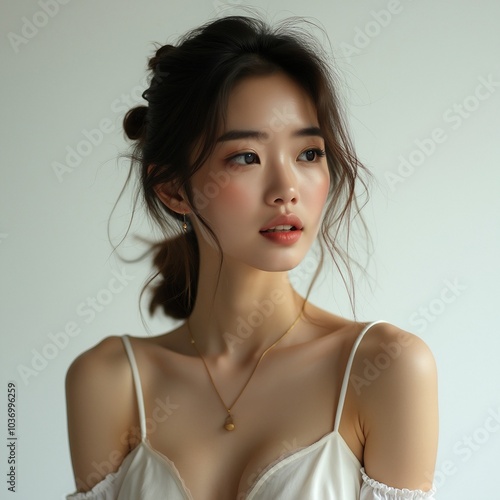 beautiful 20s young woman portrait