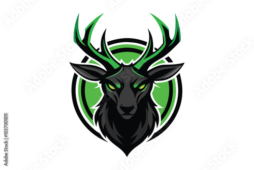 Minimalist Deer Silhouette Vector for Milwaukee Bucks Identity Design photo