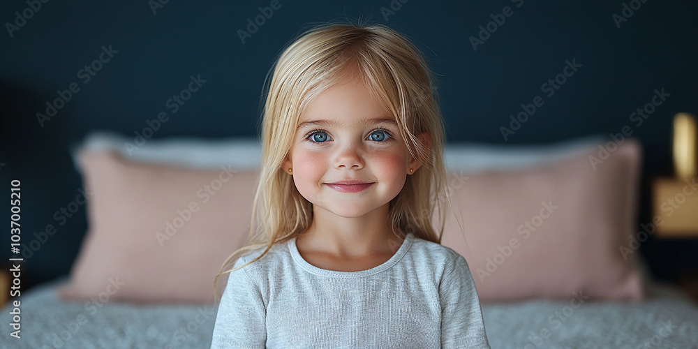 Portrait of a beautiful little girl looking at the camera Portrait of a beautiful little girl looking at the camera