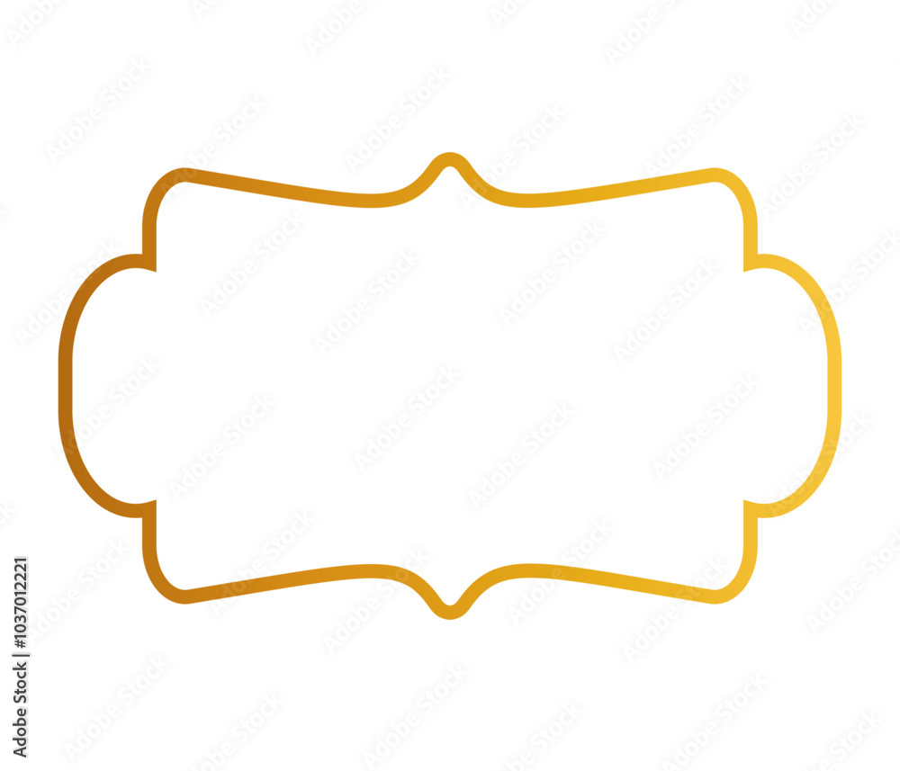 Fototapeta premium Frame made from matches, Gold frame