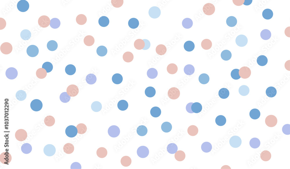 Seamless pattern with hearts and bubbles, background with circles Seamless pattern with hearts and bubbles, background with circles