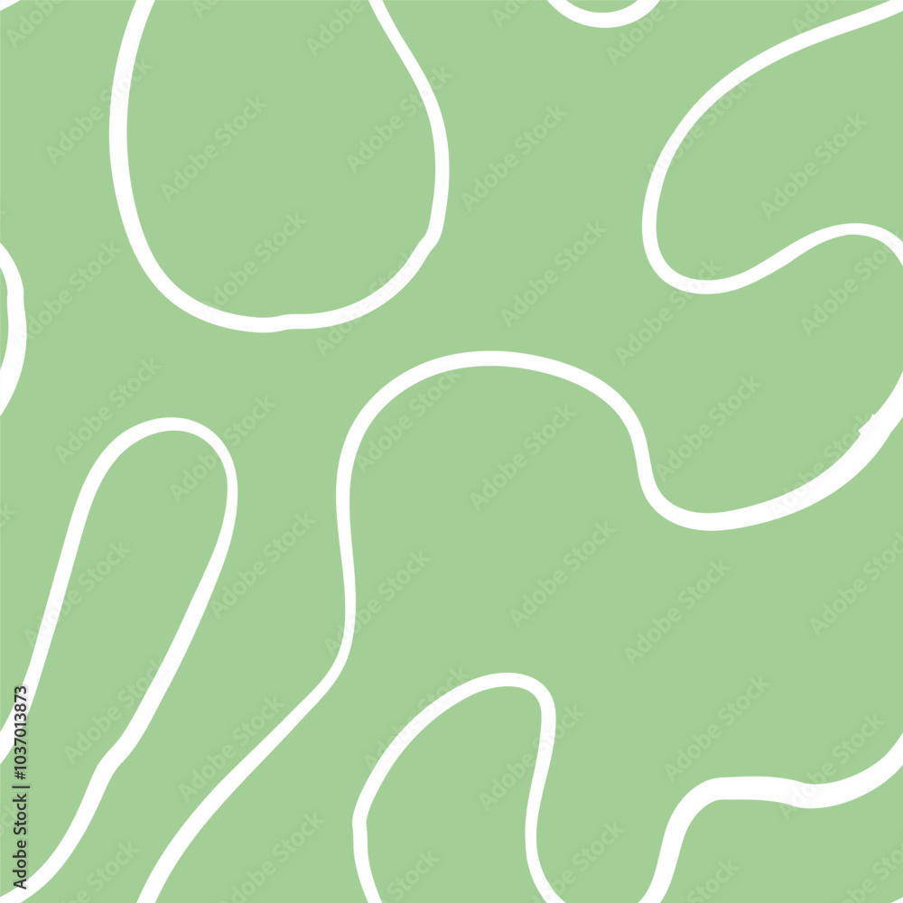 Fototapeta premium Seamless abstract pattern with squiggles and scribbles. Weaved curved lines. Chaotic ink scribbles decorative texture. Messy doodles, wavy and curly lines.