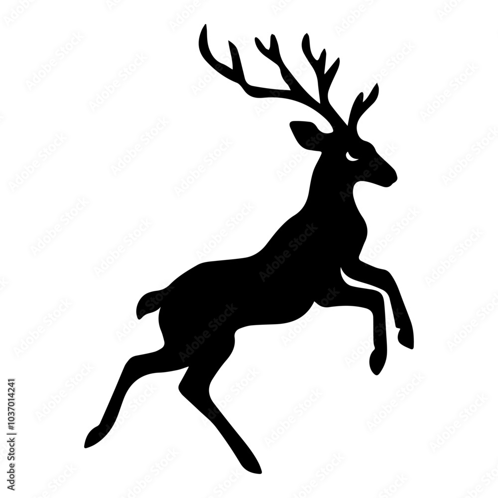 Deer Silhouette Vector Illustration Deer Silhouette Vector Illustration