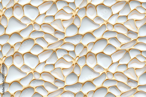 Abstract 3d luxury premium background, light colorful pastel with golden vein accents organic shapes