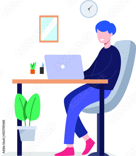 women is working with laptop