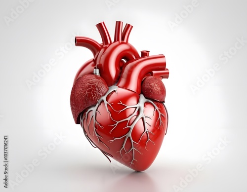 Wallpaper Mural red heart 3d made with pipes  Torontodigital.ca