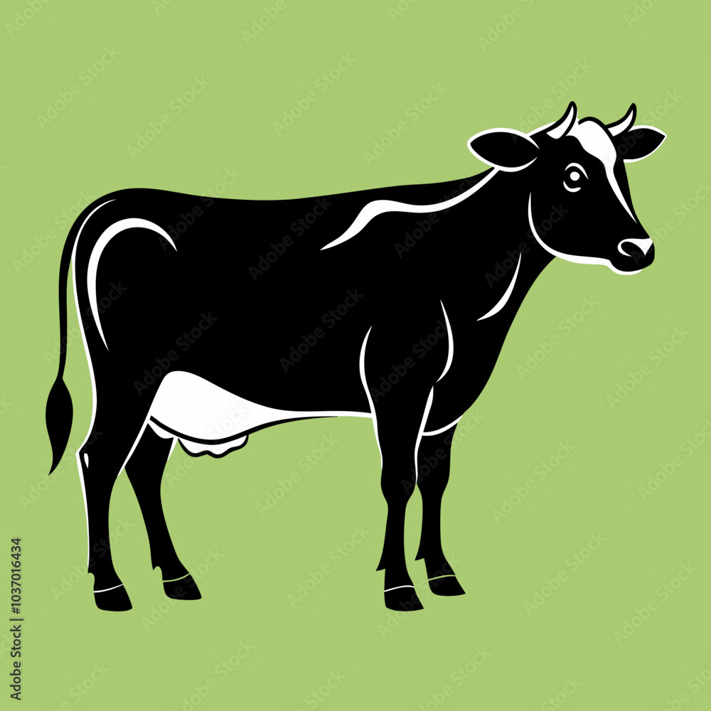 Contour de vache design plat dessiné à la main
Contour de vache design plat dessiné à la main