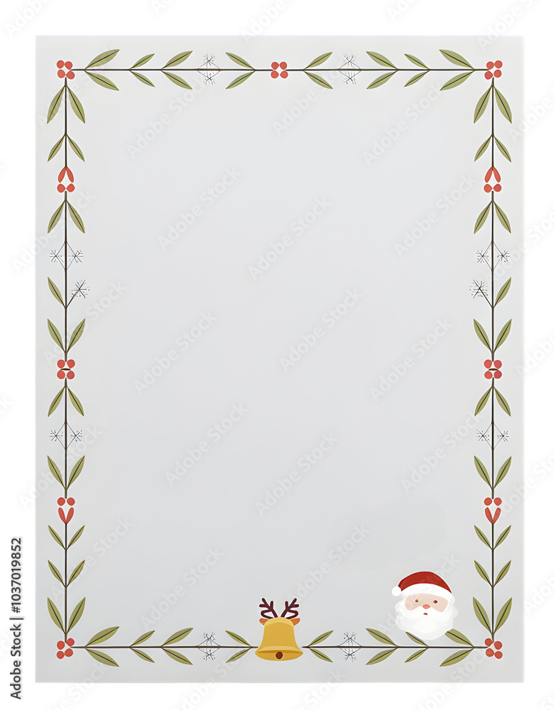 Obraz premium christmas letter paper