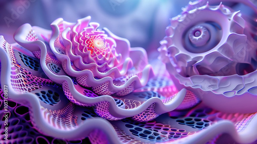 Purple blue shiny backgroun...