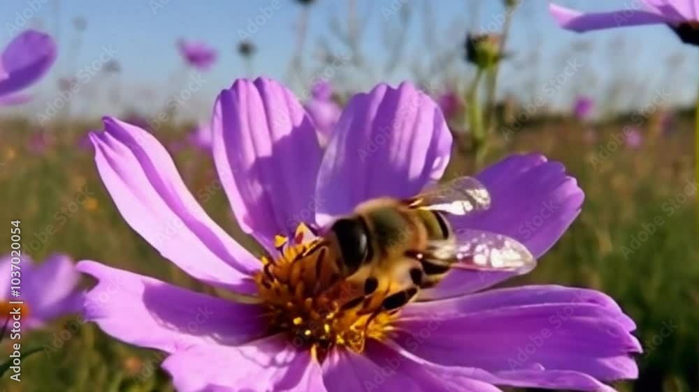 Honey bees look for honey in flowers and in their nests Honey bees look for honey in flowers and in their nests