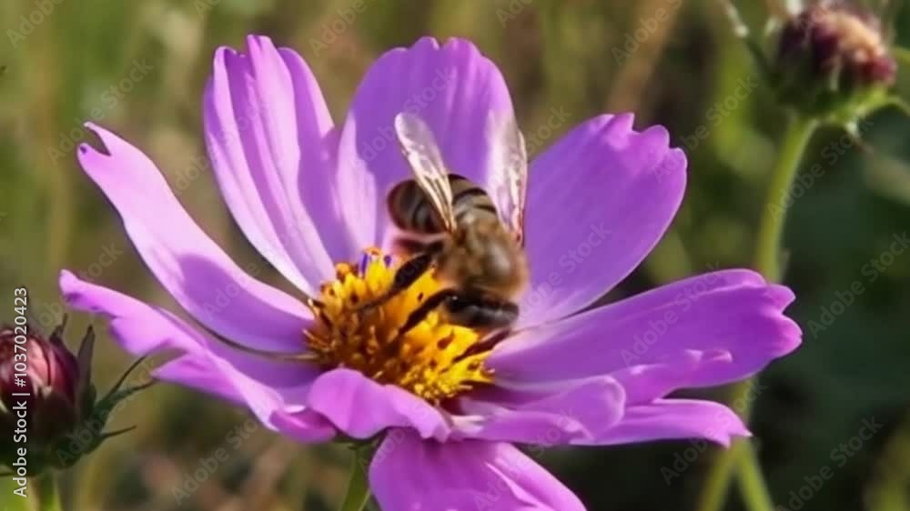 Honey bees look for honey in flowers and in their nests Honey bees look for honey in flowers and in their nests