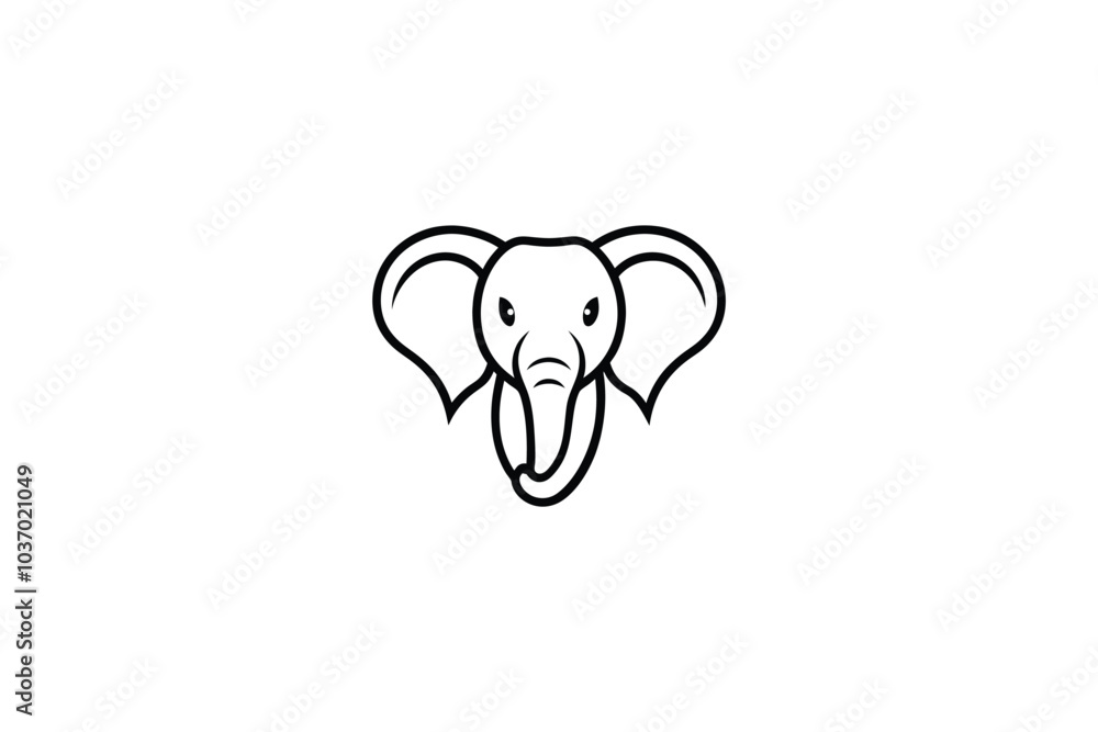 Elephants on White Background | Majestic and Gentle Wildlife Illustration Elephants on White Background | Majestic and Gentle Wildlife Illustration