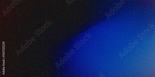 Gradient blue, black grainy noise texture background. Wave granny banner, poster, wallpaper background.