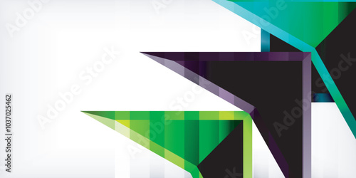 Free Download Abstract background color triangles and arrows composition. Vector Illustration For Wallpaper, Banner, Background, Card, Book Illustration, landing page - GFXLoad