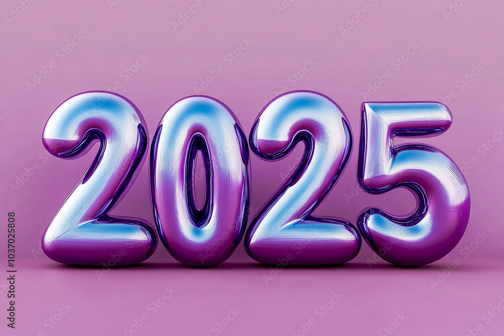 Happy new year 3d text effect 2025 typography Happy new year 3d text effect 2025 typography