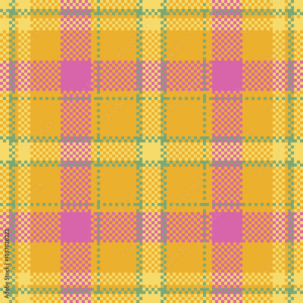 Group tartan texture check, outline pattern vector background. London seamless plaid textile fabric in amber and yellow colors. Group tartan texture check, outline pattern vector background. London seamless plaid textile fabric in amber and yellow colors.