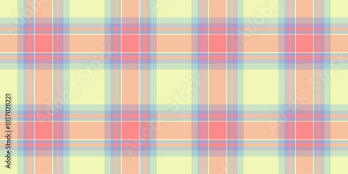 Preppy check fabric pattern, artistic background texture tartan. Damask textile vector plaid seamless in light and pastel grey colors.