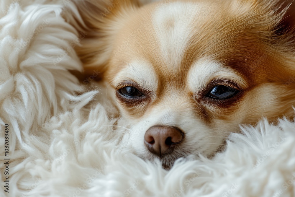 Adorable Chihuahua Puppy Portrait in Studio Setting Adorable Chihuahua Puppy Portrait in Studio Setting