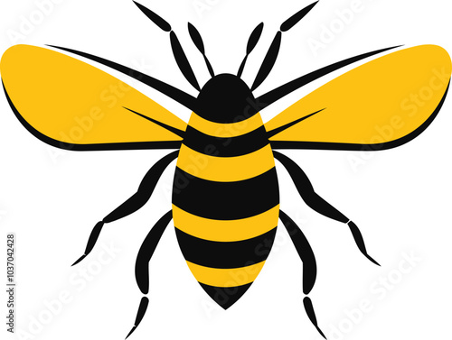 The image you've uploaded appears to be a cute black-and-white cartoon of a bee. The bee has a large, round head with big, cheerful eyes and a simple smile, giving it an adorable, friendly expression.