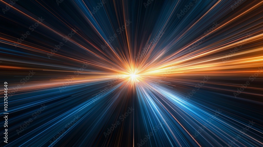 Vibrant Burst of Light and Color Radiating from the Center Vibrant Burst of Light and Color Radiating from the Center