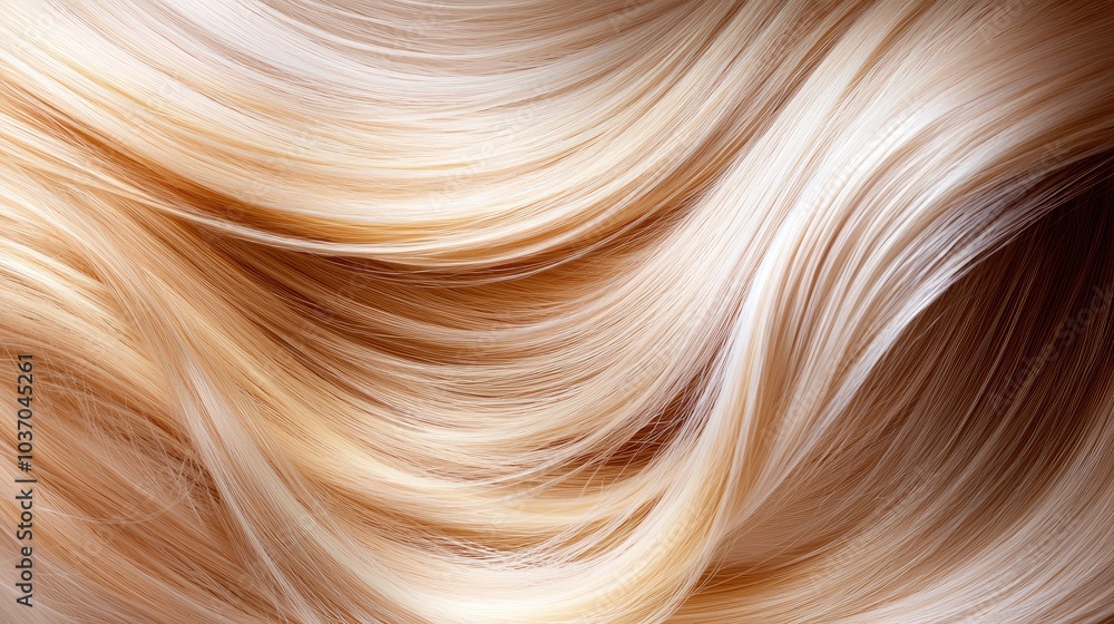 Captivating close-up of flowing blonde hair with vibrant tones. Captivating close-up of flowing blonde hair with vibrant tones.