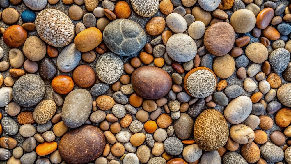 **Aerial View of Smooth Pebbles Arranged in a Pattern** **Aerial View of Smooth Pebbles Arranged in a Pattern**