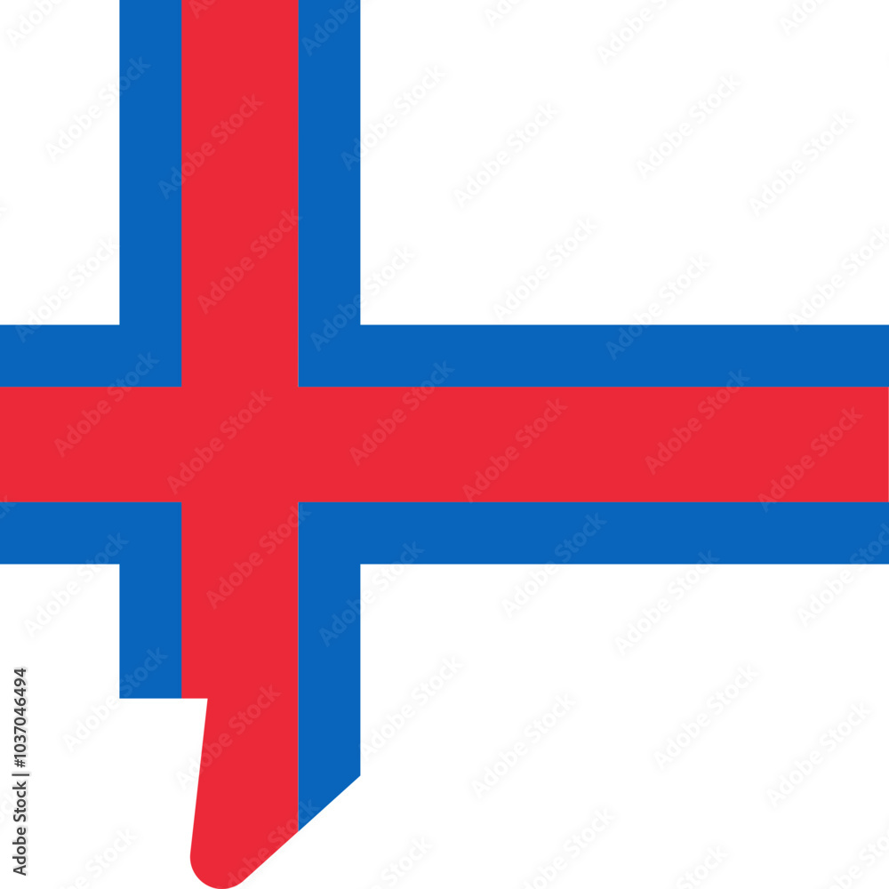 Naklejka premium Chat Icon of Faroe Island Flag