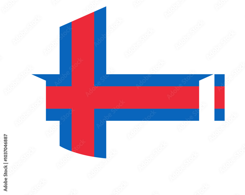 Faroe Island flag on Degree Cap Icon Faroe Island flag on Degree Cap Icon