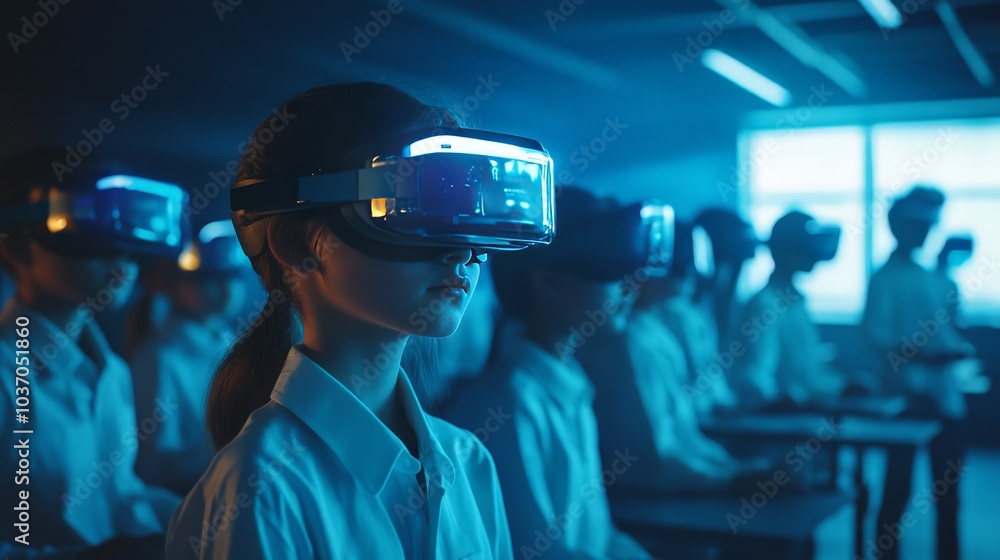 Embracing the Future: Students Engaged in Virtual Reality Learning in a Modern Classroom Setting Embracing the Future: Students Engaged in Virtual Reality Learning in a Modern Classroom Setting