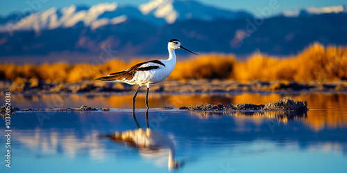 Wallpaper Mural Avocet at Owens Lake California Torontodigital.ca