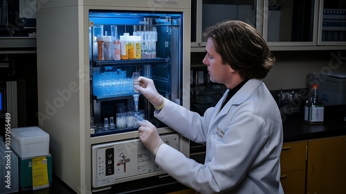 Wallpaper Mural Scientists are adjusting parameters on a nuclear fusion device in the laboratory. Torontodigital.ca