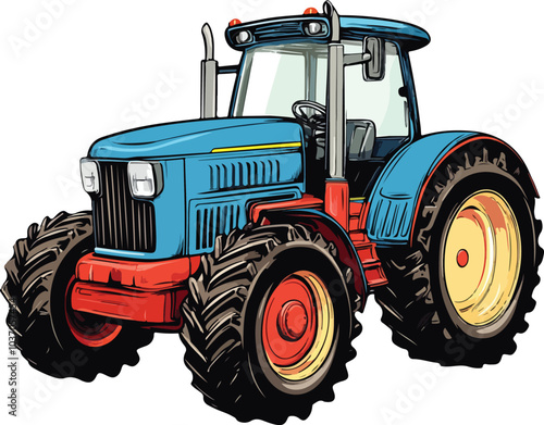 tractor vector illustration