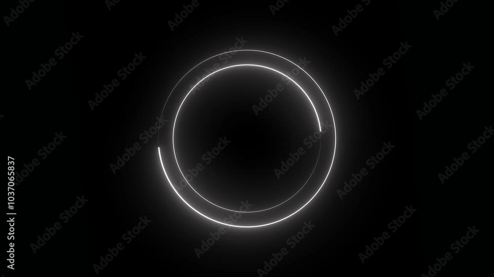 Glowing neon circle animation, Neon Circle Frame. repetitive motion animation. isolated on black. 4K graphic animation video. Neon light circle frame loading icon background animation in retro style 4 Glowing neon circle animation, Neon Circle Frame. repetitive motion animation. isolated on black. 4K graphic animation video. Neon light circle frame loading icon background animation in retro style 4