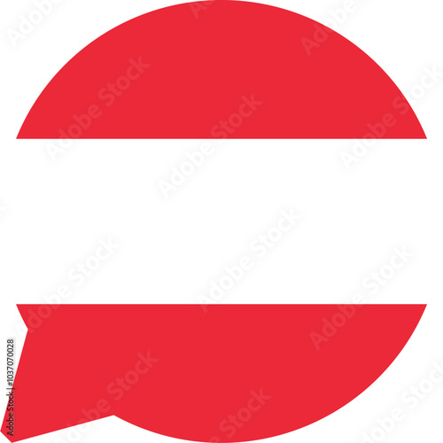 Free Download Chat Icon on Austria Flag - GFXLoad