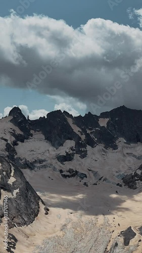 Aerial video over Bregaglia Switzerland photo