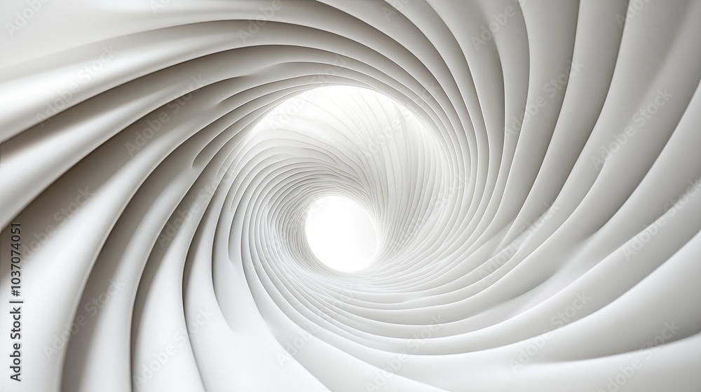 Abstract Spiral Tunnel with Smooth Curves Abstract Spiral Tunnel with Smooth Curves