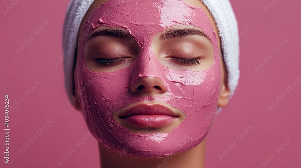 Fototapeta premium Relaxing Facial Mask Treatment
