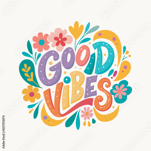 Good vibes t shirt design