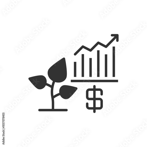 Plant Growth Icon Sign Symbol