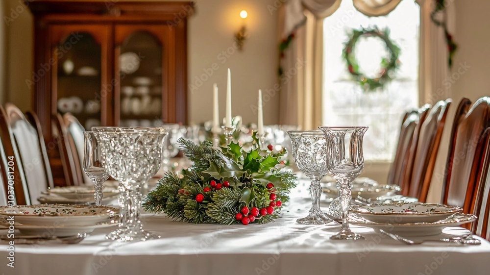Elegant Christmas Dining Table Elegant Christmas Dining Table
